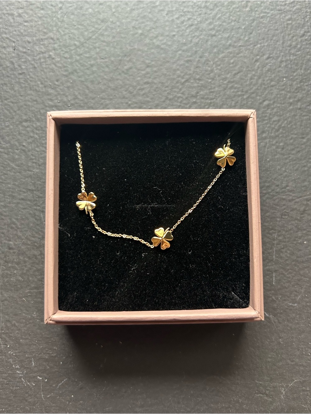 Edblad Gold Four-Leaf Clover Station Bracelet- Women Jewelry